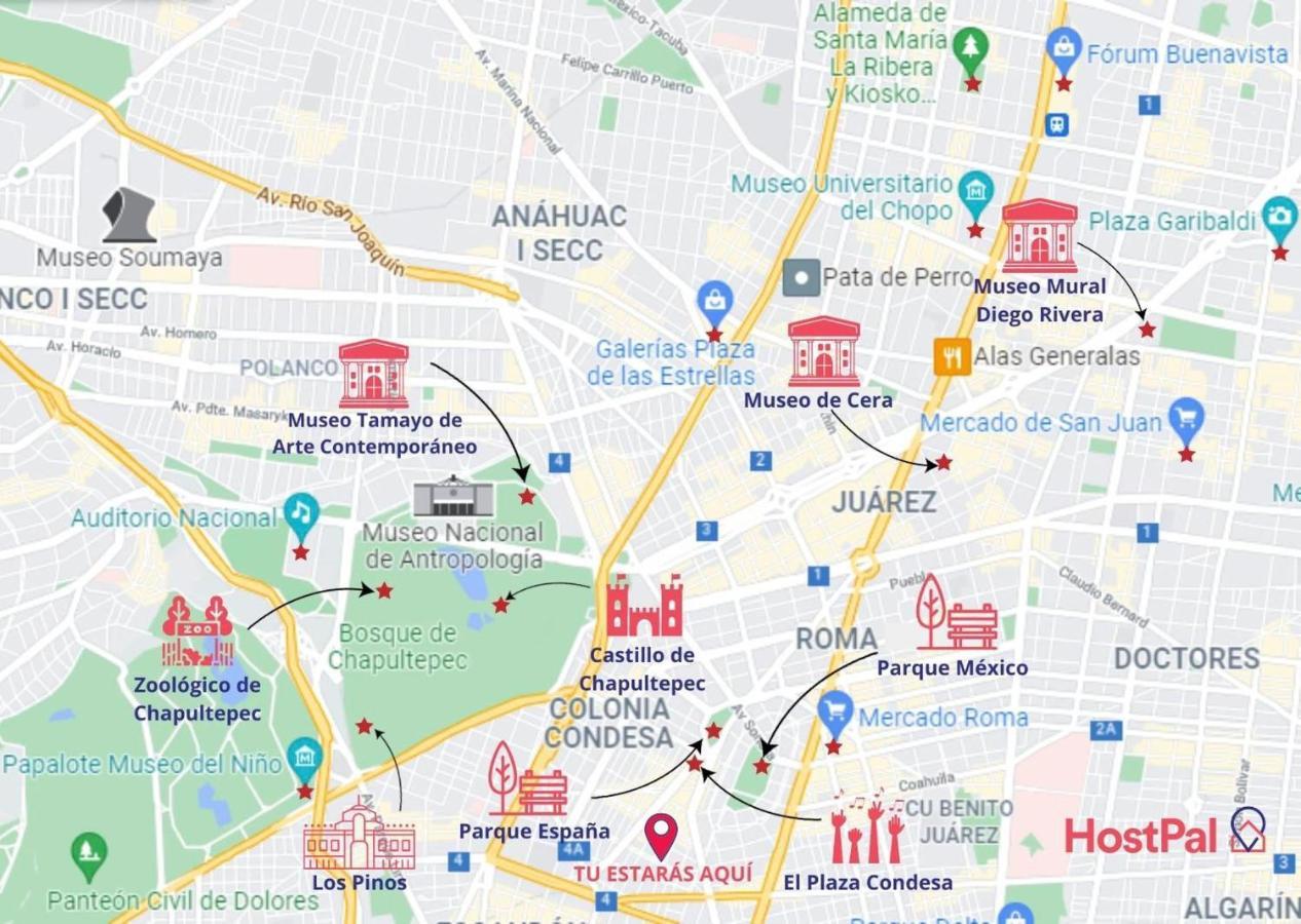 Appartamento Casa Carmelia La Condesa Città del Messico Esterno foto