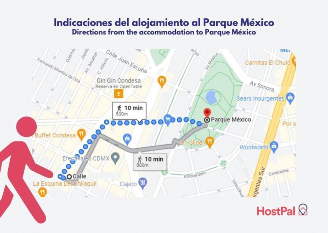 Appartamento Casa Carmelia La Condesa Città del Messico Esterno foto